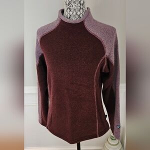 Kuhl Alfpaca Fleece Mock Turtle Neck Sweater  Womens Medium Excellent Condition